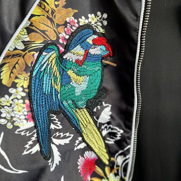 L'aveugle Par Amour Multicolored Bomber Floral Garden Jacket XS - Picture 11 of 11